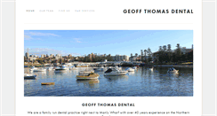 Desktop Screenshot of geoffthomasdental.com.au